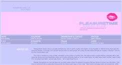 Desktop Screenshot of pleasuretimesocialclub.com