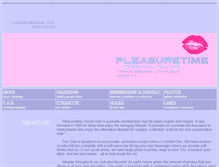 Tablet Screenshot of pleasuretimesocialclub.com